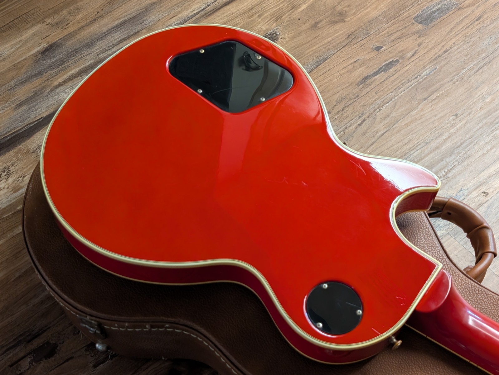 1985 Gibson Les Paul Custom Electric Guitar Ferrari Red Tim Shaw 100% Original