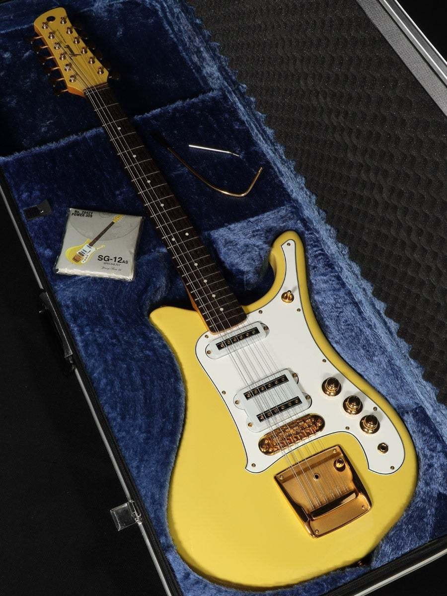 YAMAHA SG-12AS Vintage Yellow 12-string 4.00kg SN.R335 1996 Electric Guitar