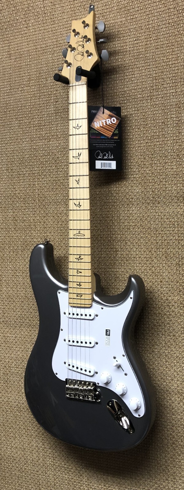 PRS Silver Sky Electric Guitar USA Made, Alder Body, Maple Neck Tungsten Gig Bag