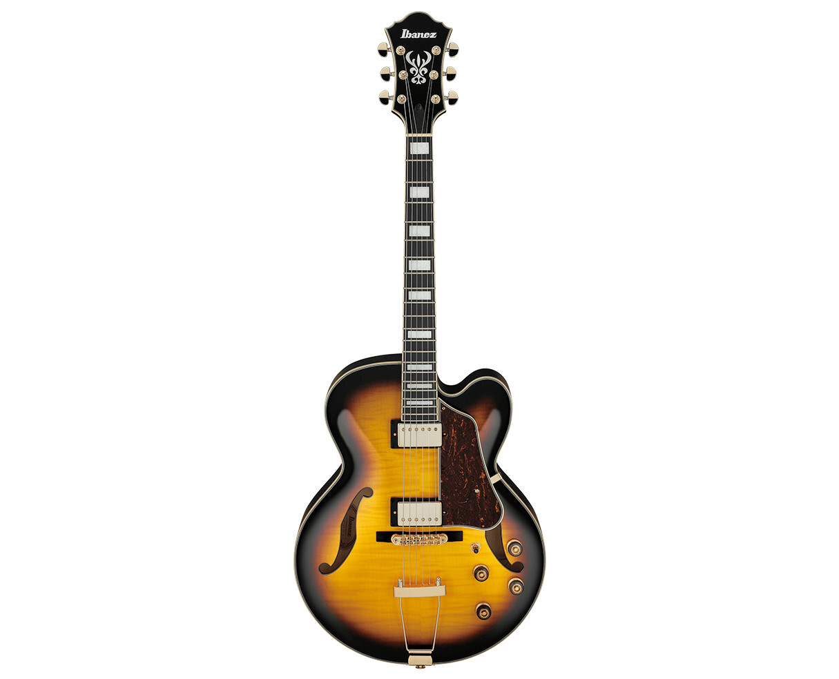 Ibanez AF95FMAYS AF Artcore Expressionist Guitar – Antique Yellow Sunburst