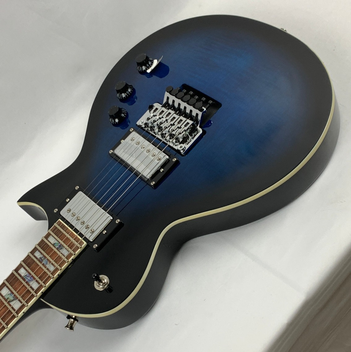 ESP LTD AS-1 FR FM Alex Skolnick Black Aqua Sunburst Guitar + Case B-Stock Korea