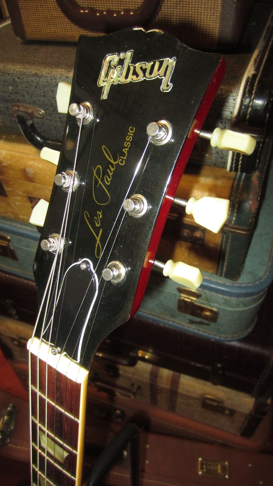 1996 Gibson Les Paul Classic Premium Plus Cherry Red Sunburst Flame Top