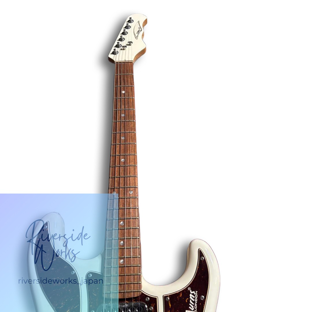 Rare Burns LONDON Cobra DX White Guitar