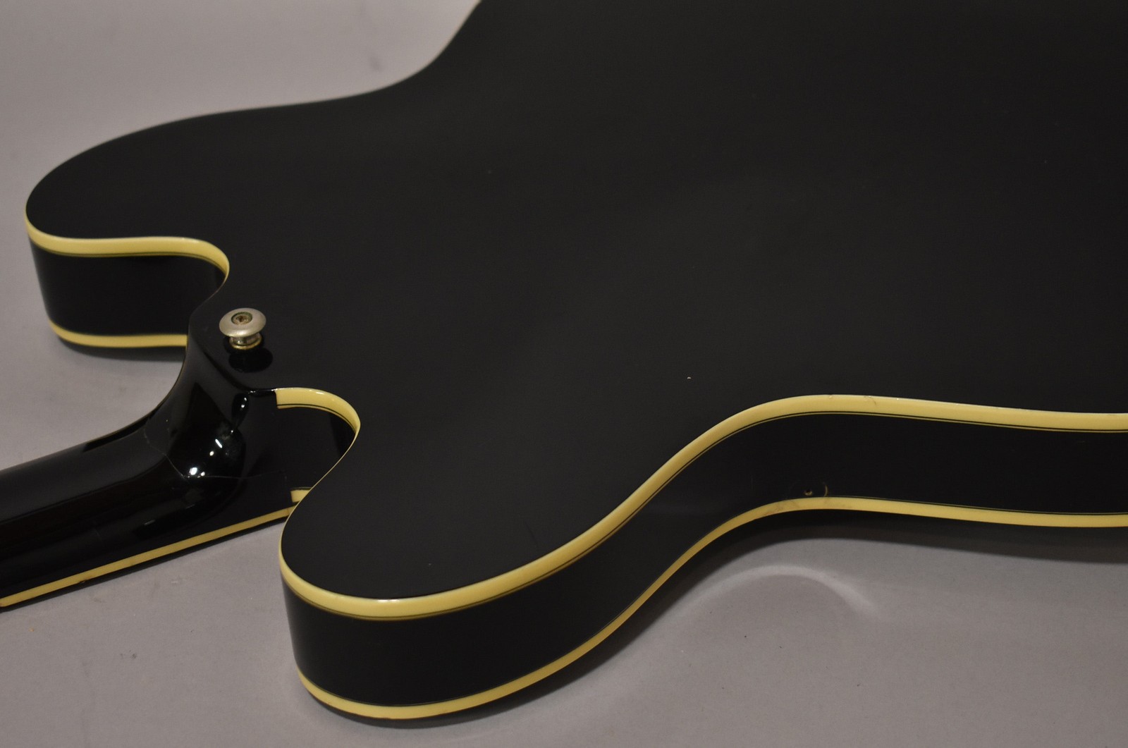 1997 Epiphone Sheraton Samick Korea Ebony Finish AS-IS For Repair w/OHSC