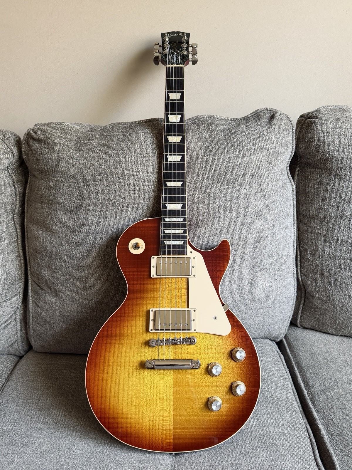 2019 Gibson les Paul Standard 60’s Flamed iced tea Burst Electric guitar w/ OHSC