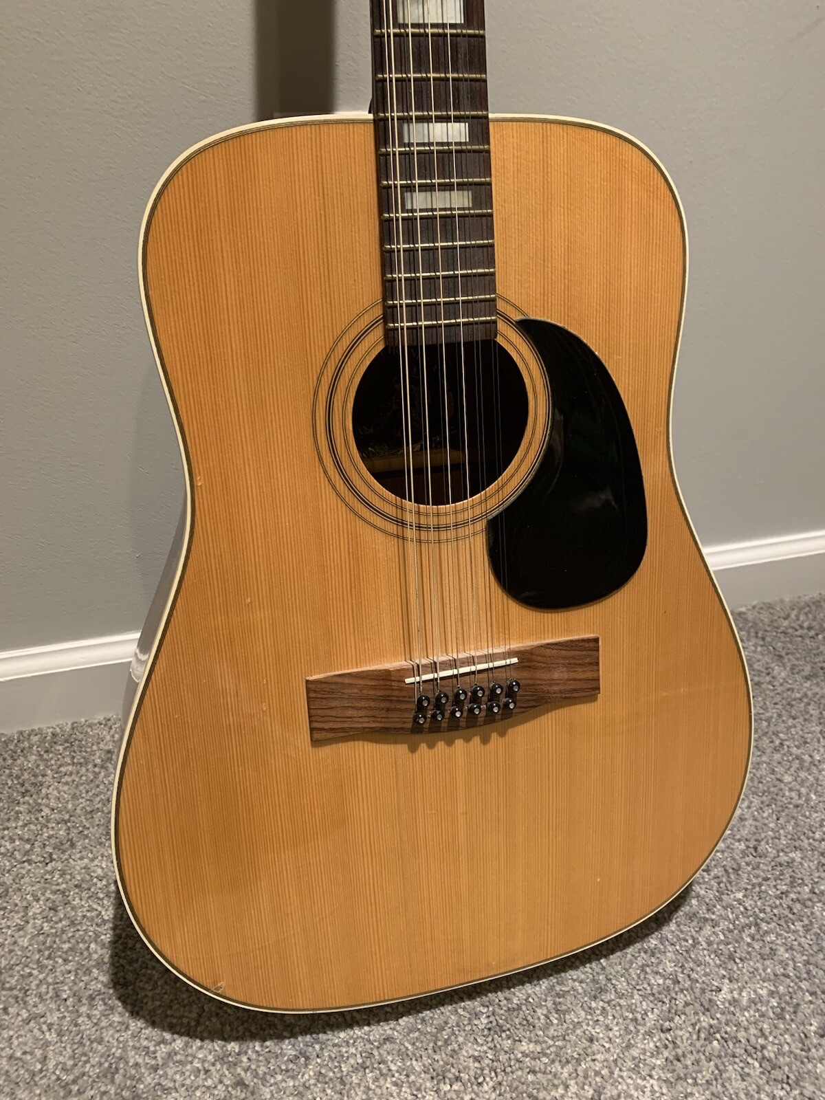 Vintage RARE Hofner 4990-12 1975 Natural Acoustic Made in Germany