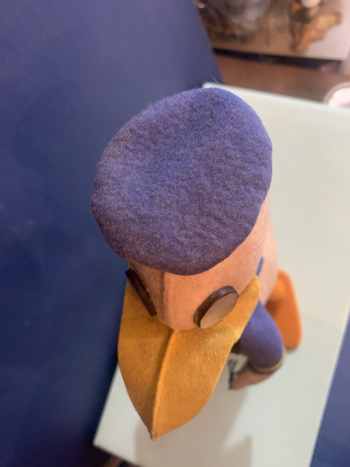 VINTAGE TOY DOLL FELT DONALD DUCK WALT DISNEY LENCI TURIN 1950s no lars