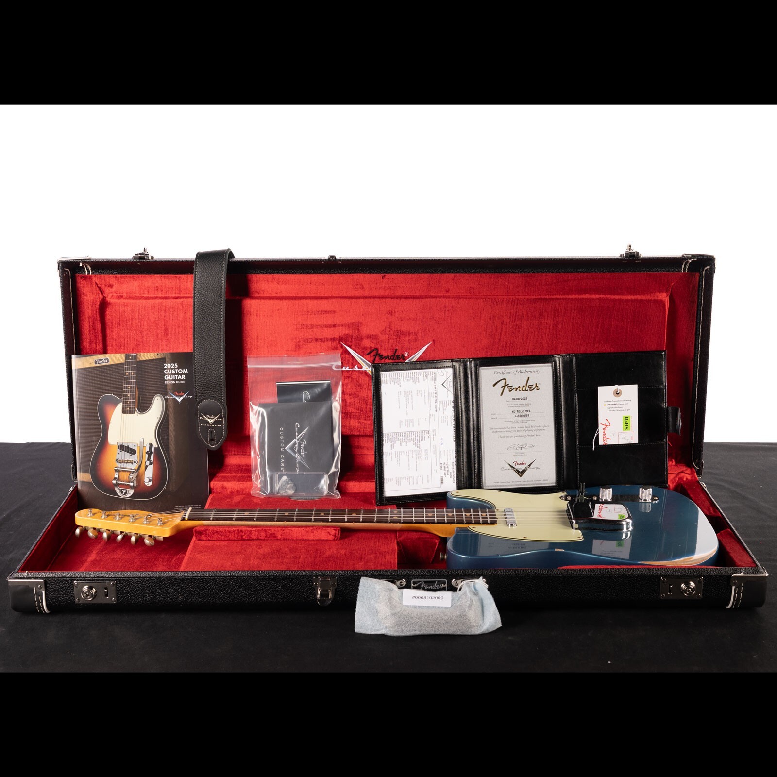 Fender Custom Shop 1963 Telecaster Relic Aged Lake Placid Blue (559)