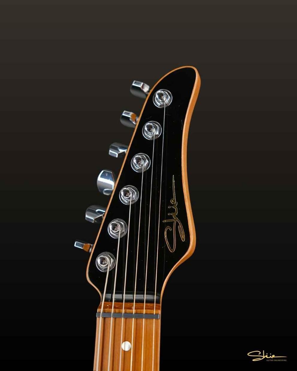 Shue Guitars Classic S Custom Sonic Blue Black Hardware, Iron Wood Neck, Used