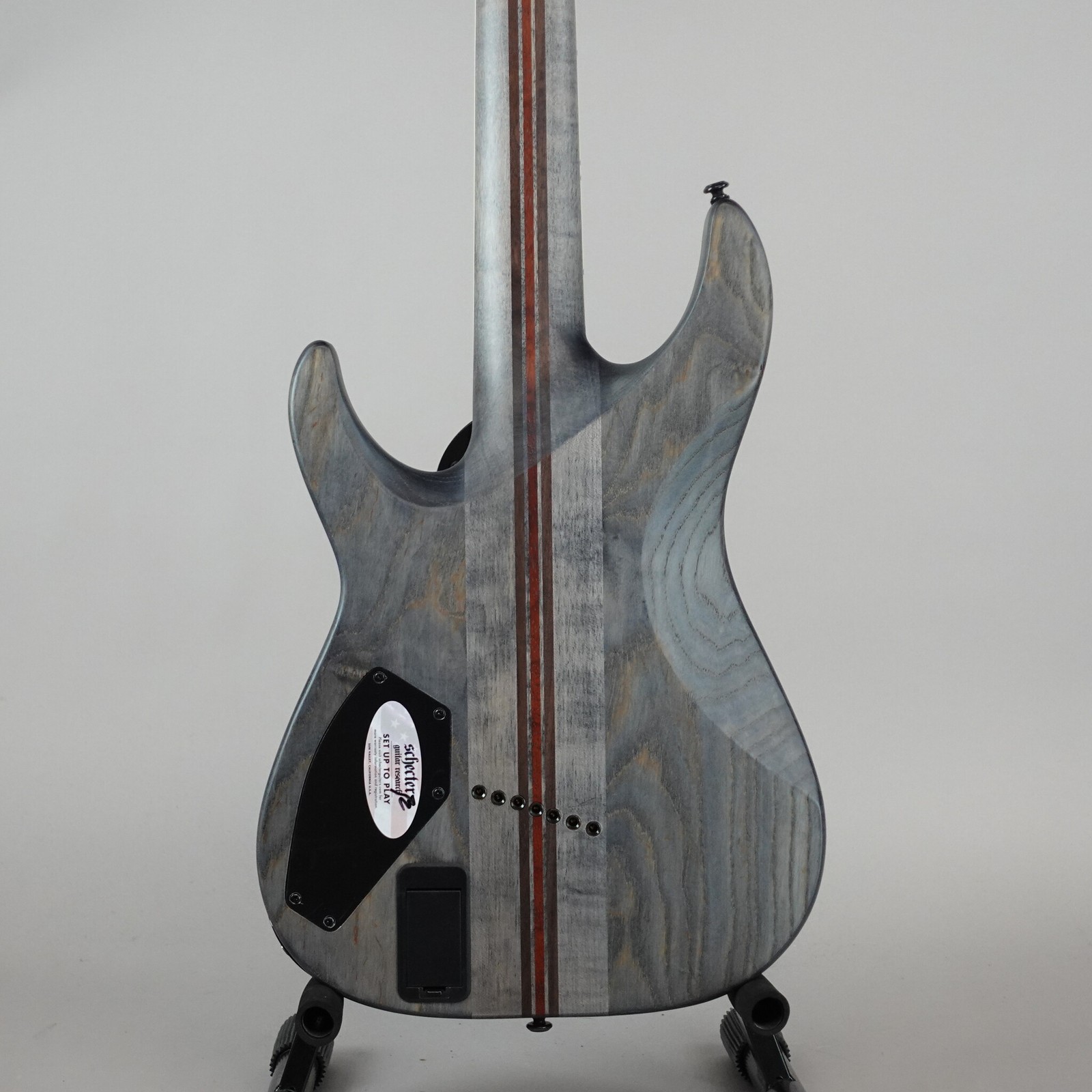 Schecter C-7 SLS Evil Twin Electric Guitar – Satin Black