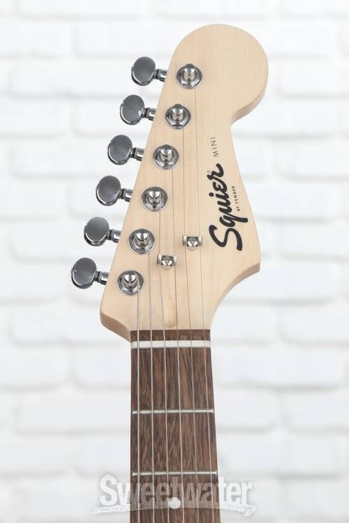 Squier Mini Strat Electric Guitar- Shell Pink with Laurel Fingerboard