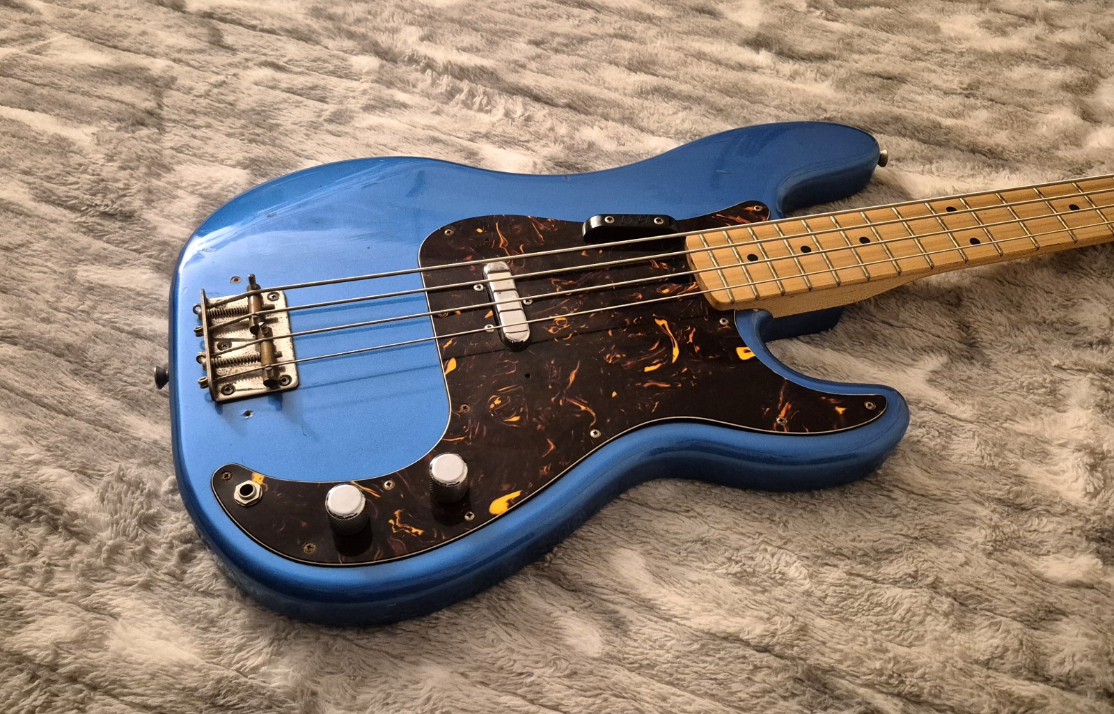 Maya Telecaster Bass – Vintage ’70s Japan – Lipstick Pickup – Blue – MIJ P-Bass