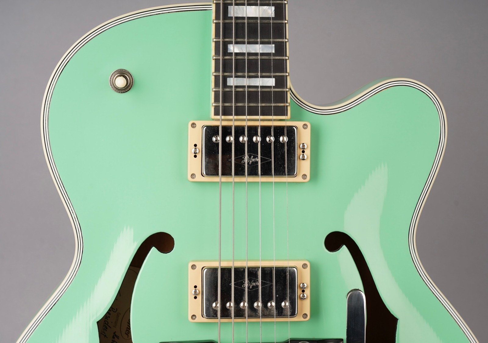 Hofner Thin President E2 – 2009 – Germany – Surf Green w/OHSC