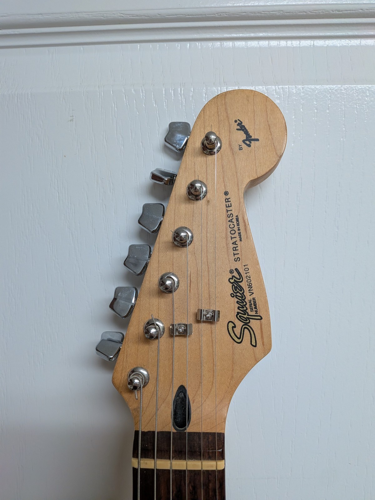 1996 Fender Stratocaster Korea MIK Olympic White Rosewood Relic VN Squier Strat