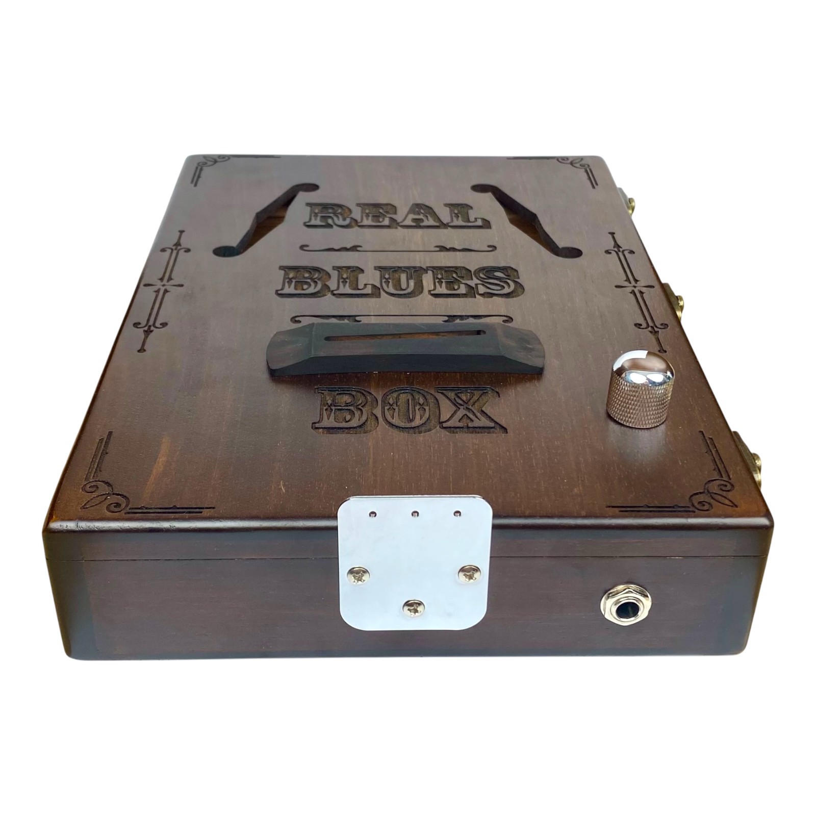 Haze DIY kits Mahogany Cigar Box Guitar – Natural X1 + 2 Slides