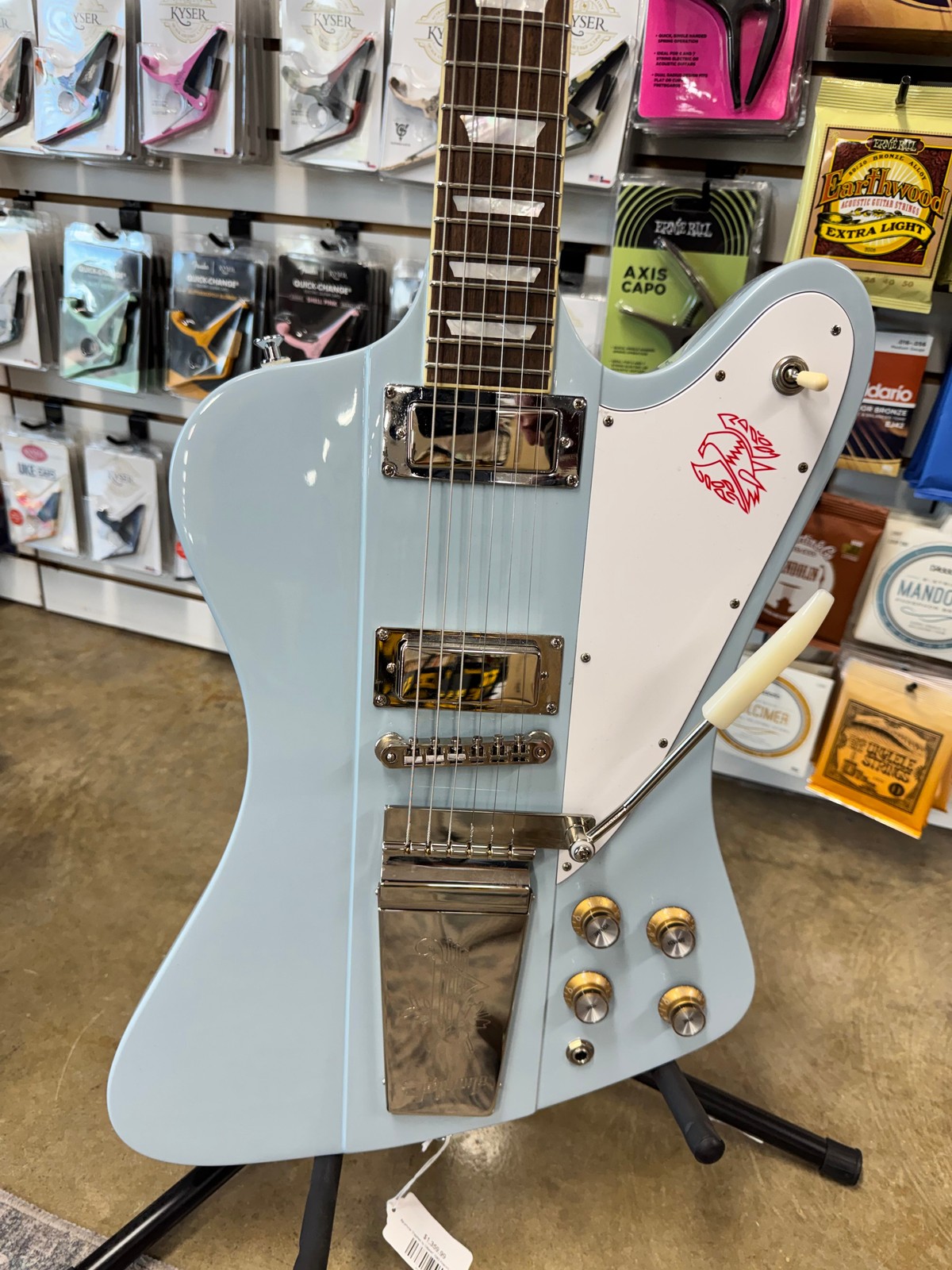 Epiphone “Inspired by Gibson” 1963 Firebird V Reissue – Frost Blue