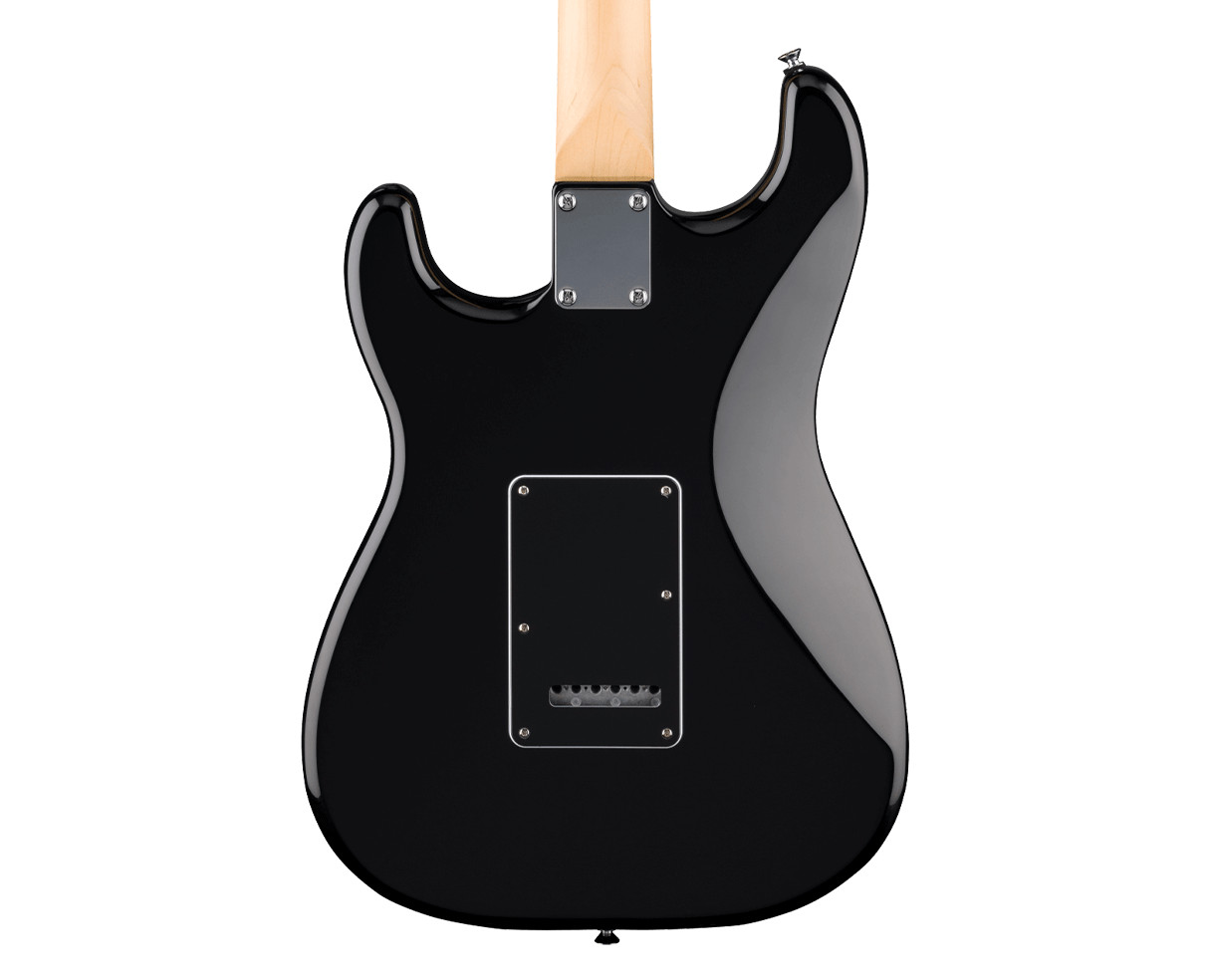 Used Fender Standard Stratocaster Electric Guitar HSS – Black w/Laurel FB