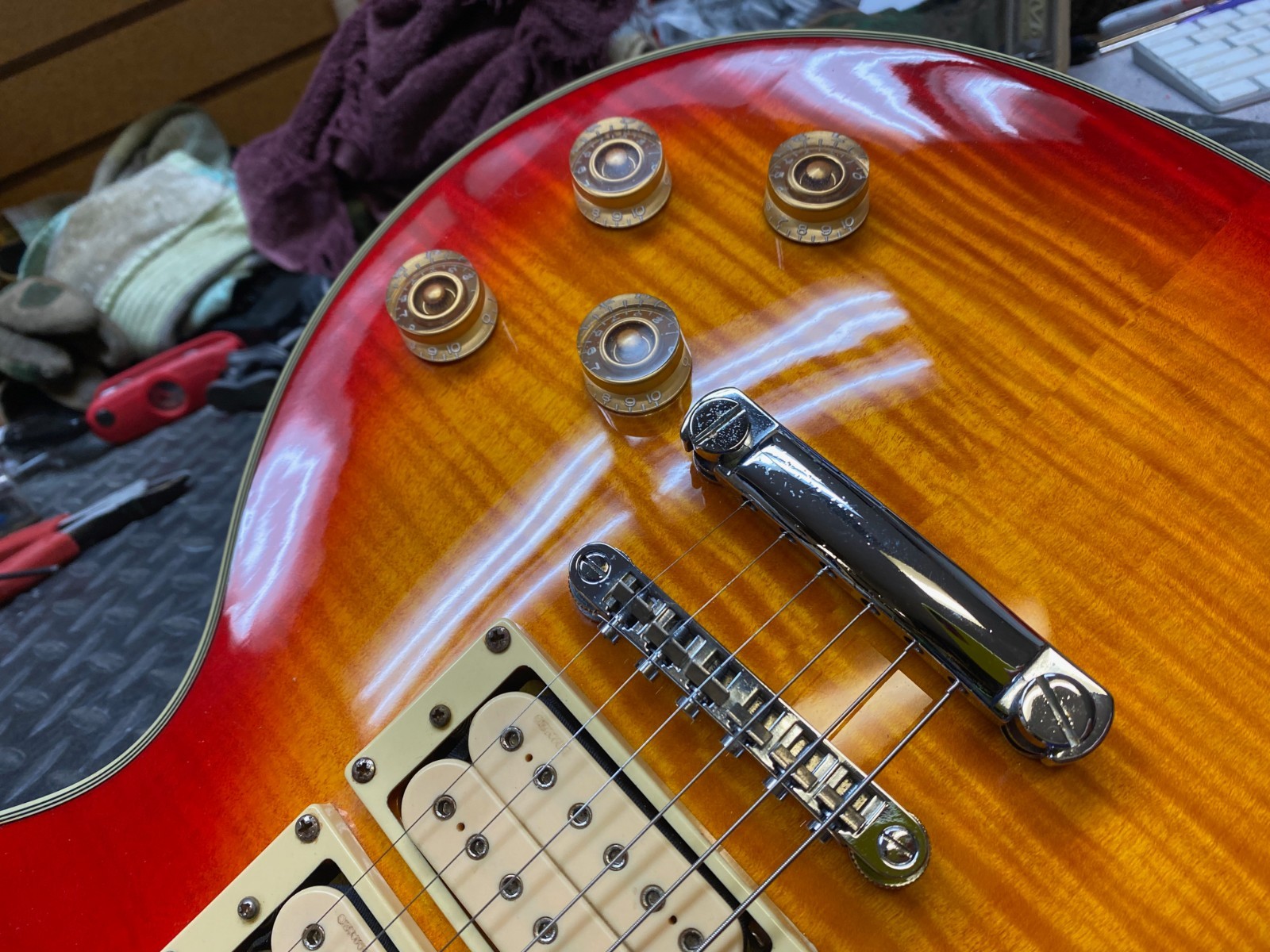 2000 Epiphone Ace Frehley Signature Les Paul Custom Lightning Bolts -w/ VIDEO