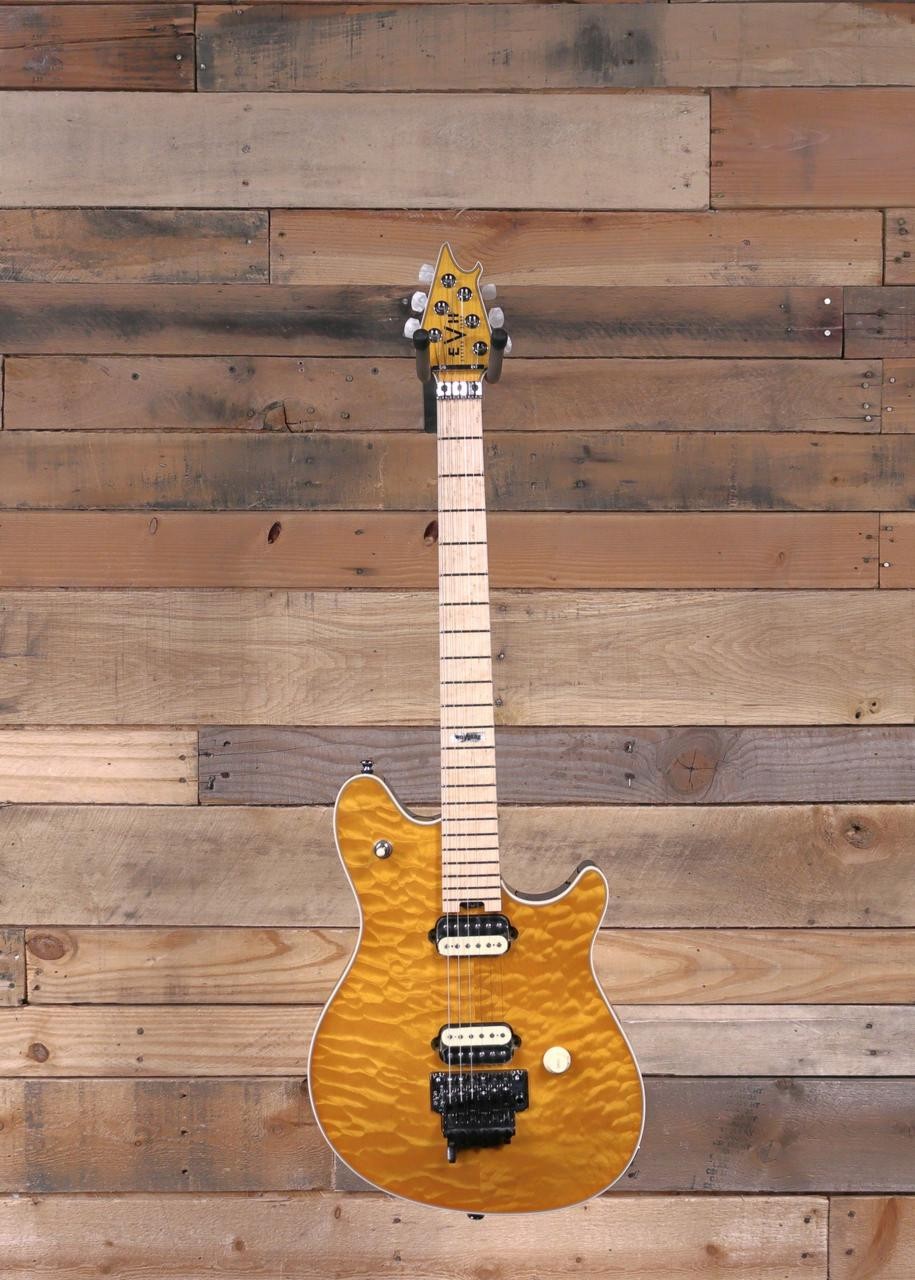 EVH NAMM Limited Edition USA Custom Shop Wolfgang Quilt Top Trans Amber w/ Case