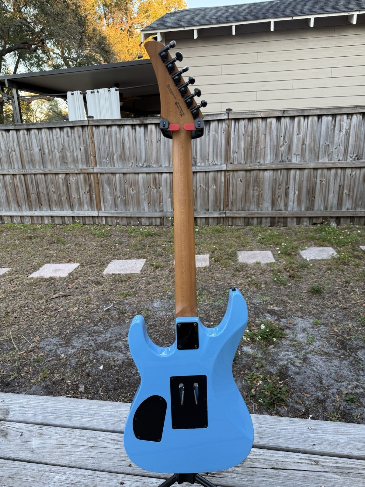 Dean MD24 Floyd Roasted Maple 2021 – Vintage Blue Dean Guitar W/Case Jumbo Frets