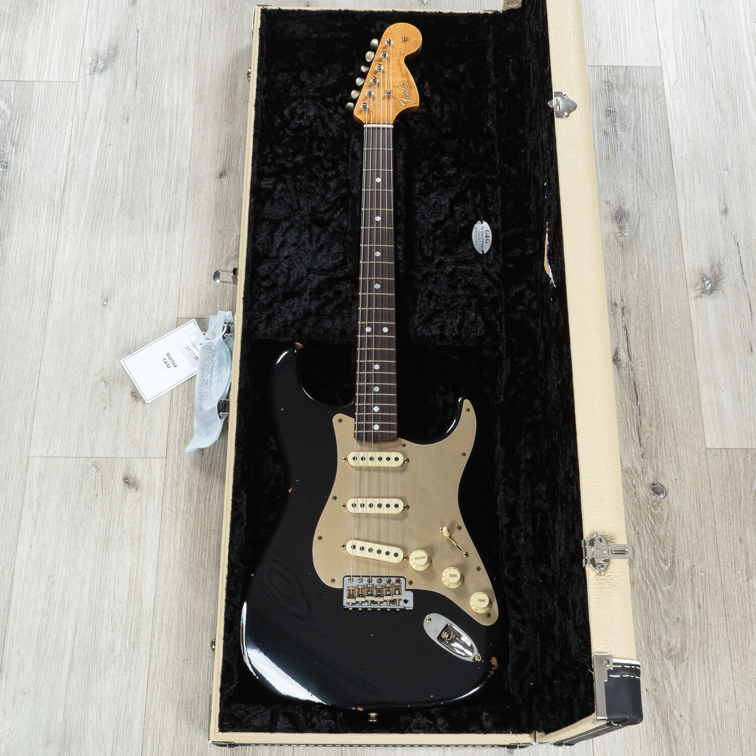Fender Custom Shop LTD Roasted “Big Head” Stratocaster Relic Guitar, Aged Black