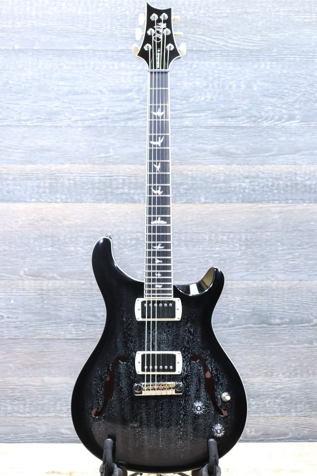 PRS SE Hollowbody Standard Dog Hair Smokeburst Electric Guitar w/Bag #H086974