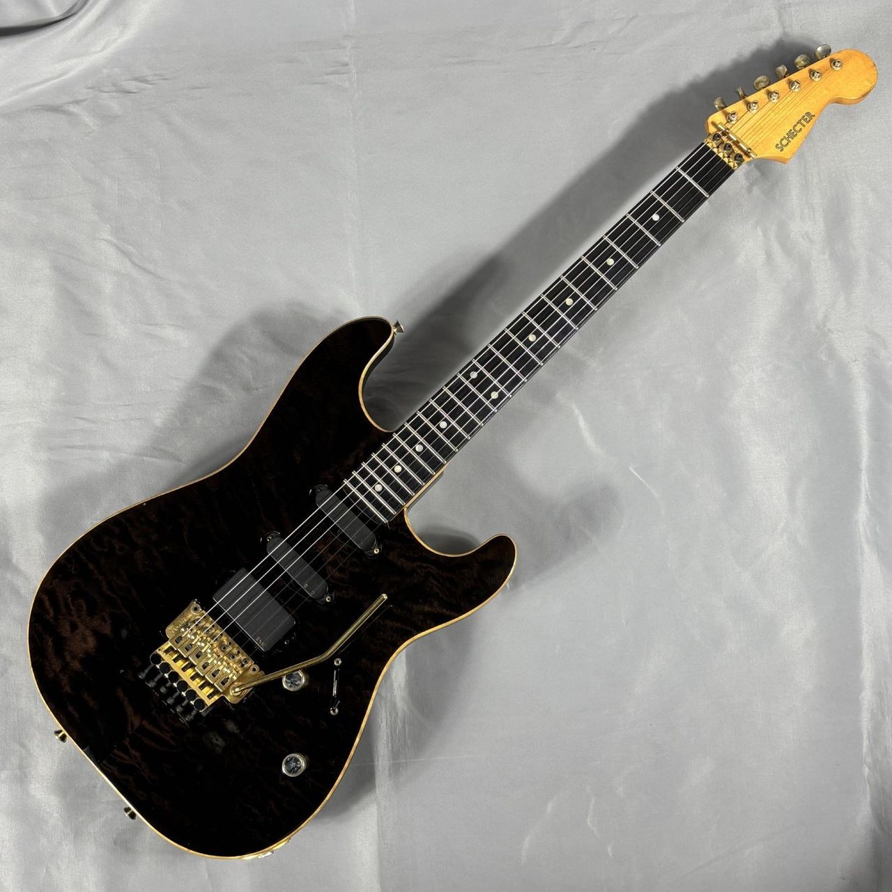 Schecter Custom ST Electric Guitar Stainless Frets Used Dings 3.81kg