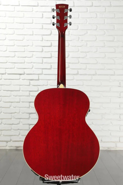 Ibanez AJ70M1E Artwood Jumbo Acoustic-electric Guitar – Wine Red