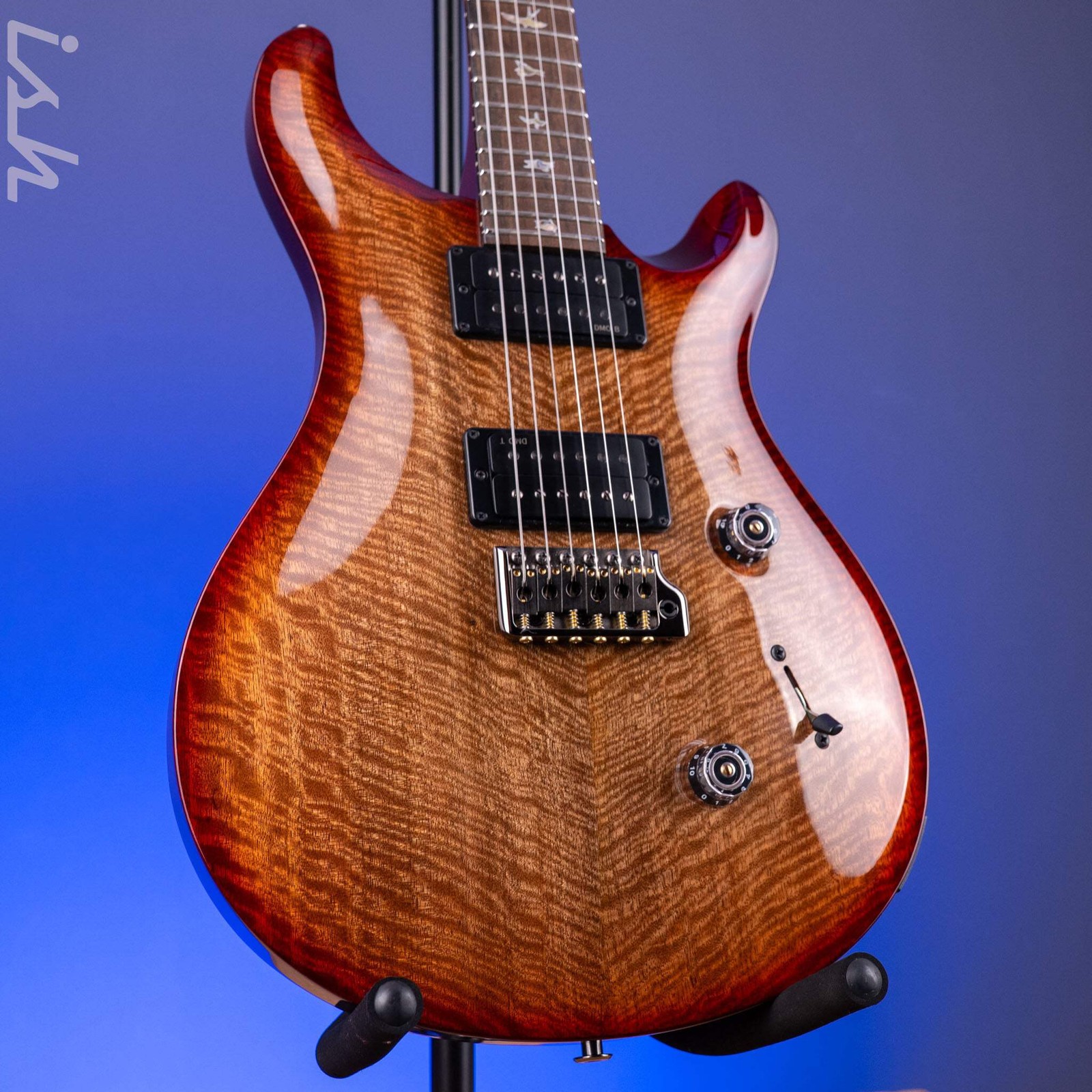 PRS Custom 24 Flame Mango Cherry Sunburst Custom Color