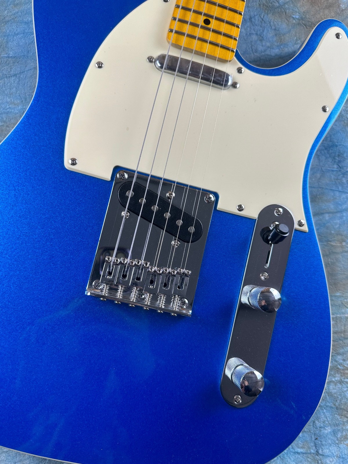 TL electric guitar/blue/imported alder guitar body/Canadian maple fingerboard