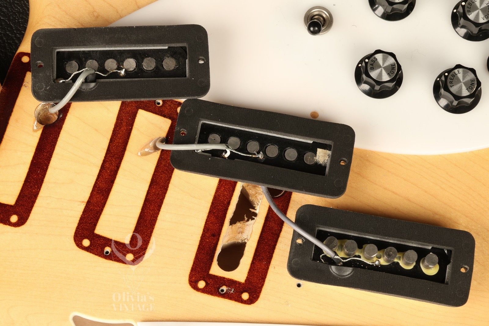 Rickenbacker set from their museum 1960s/80s w/ sequential serial #s 370 365 375