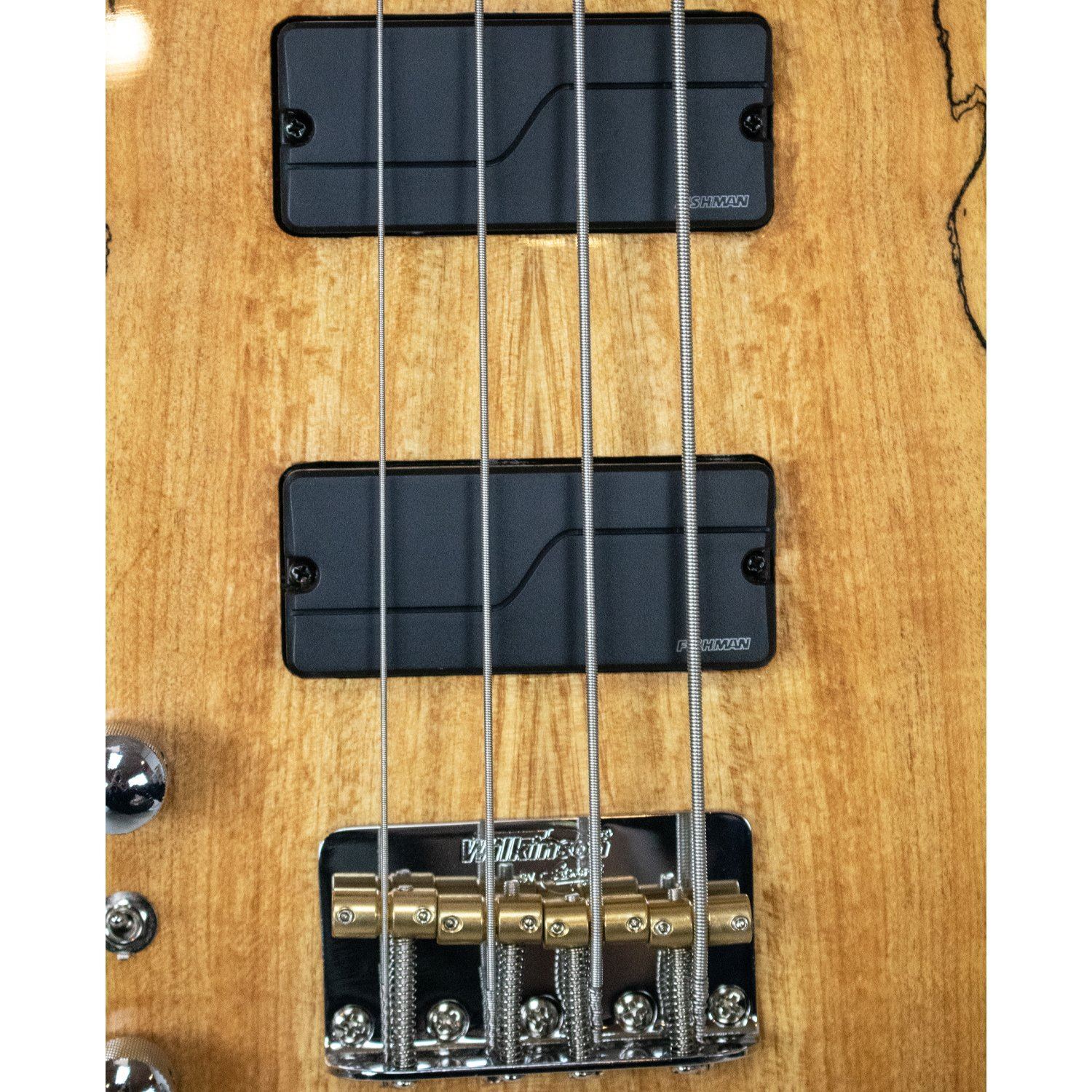 Sawtooth Americana Left-Handed Heritage Series Natural Spalted Maple 4-String 24