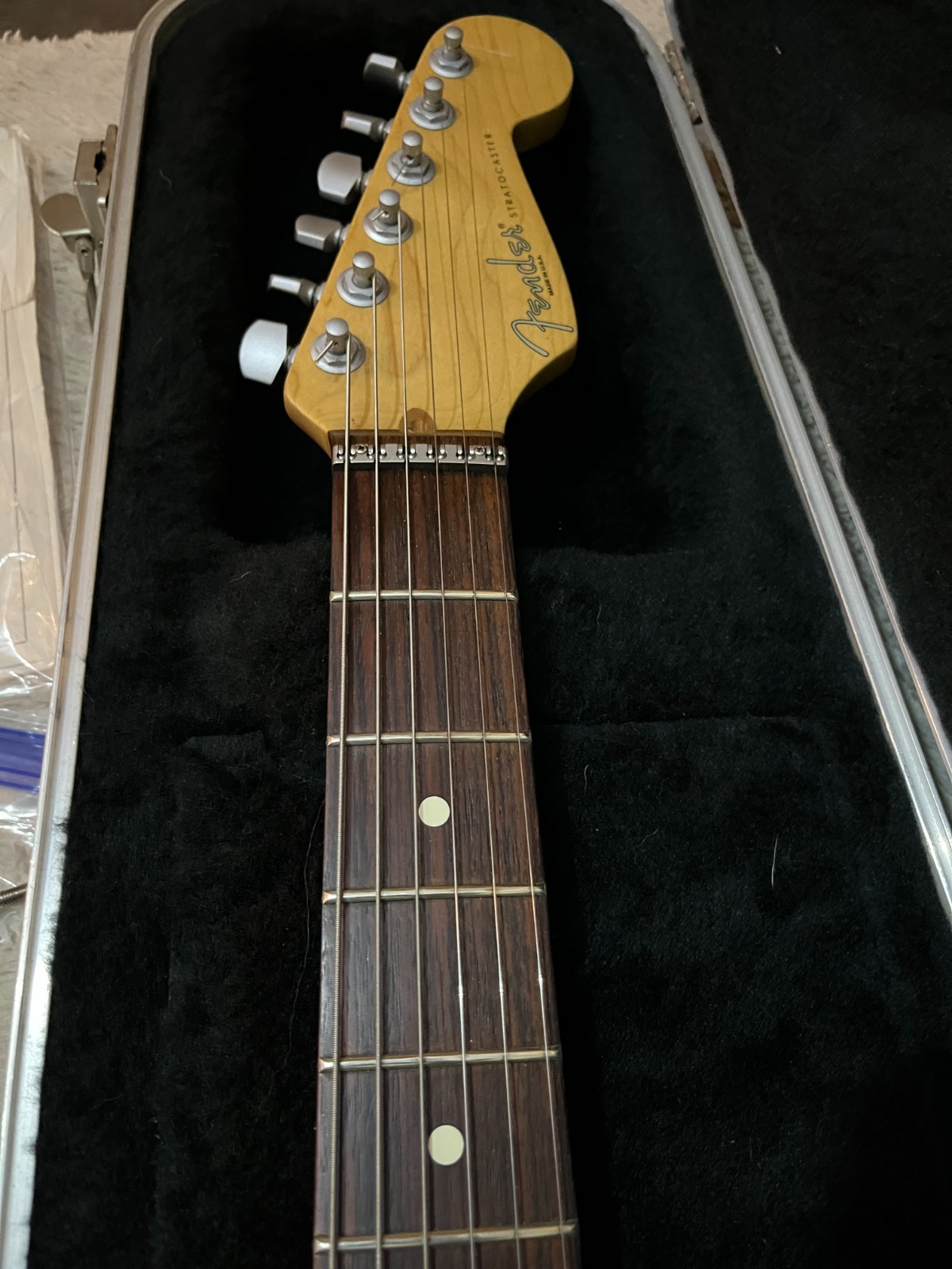 1996 Fender Strat Plus Deluxe Mystic Black with Case