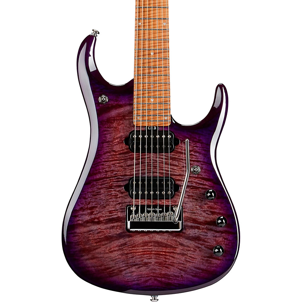 Ernie Ball Music Man JP15 7 7-String Flamed Maple Top Guitar Purple Nebula