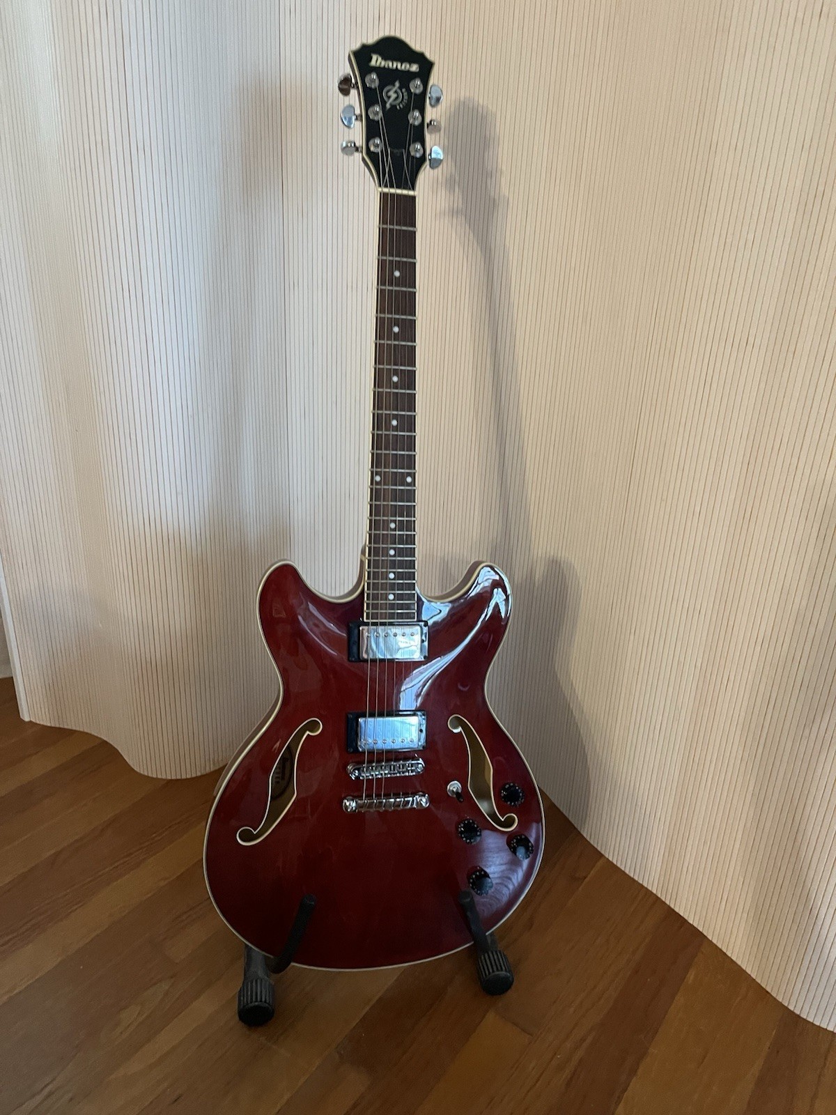Ibanez Artcore 6-String Semi-Hollow Electric Guitar, Cherry Red