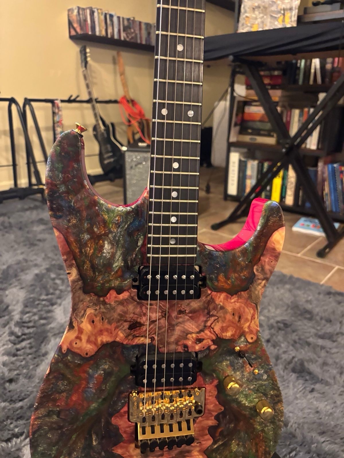 Schecter Sunset Custom II Stabilized Top Trans Pink