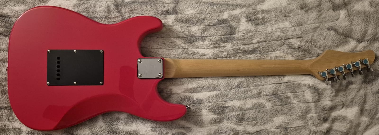 Glarry Stratocaster ST Electric Guitar – Candy Apple Red – Maple Fretboard