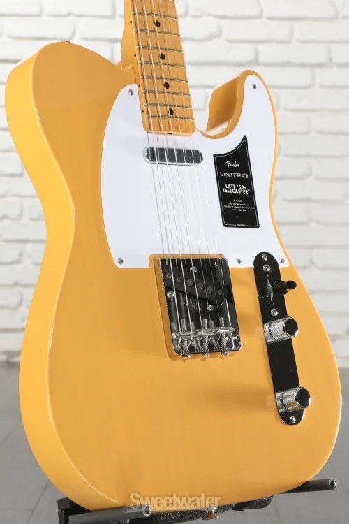 Fender Vintera III Late ’50s Telecaster Electric Guitar – Butterscotch Blonde,