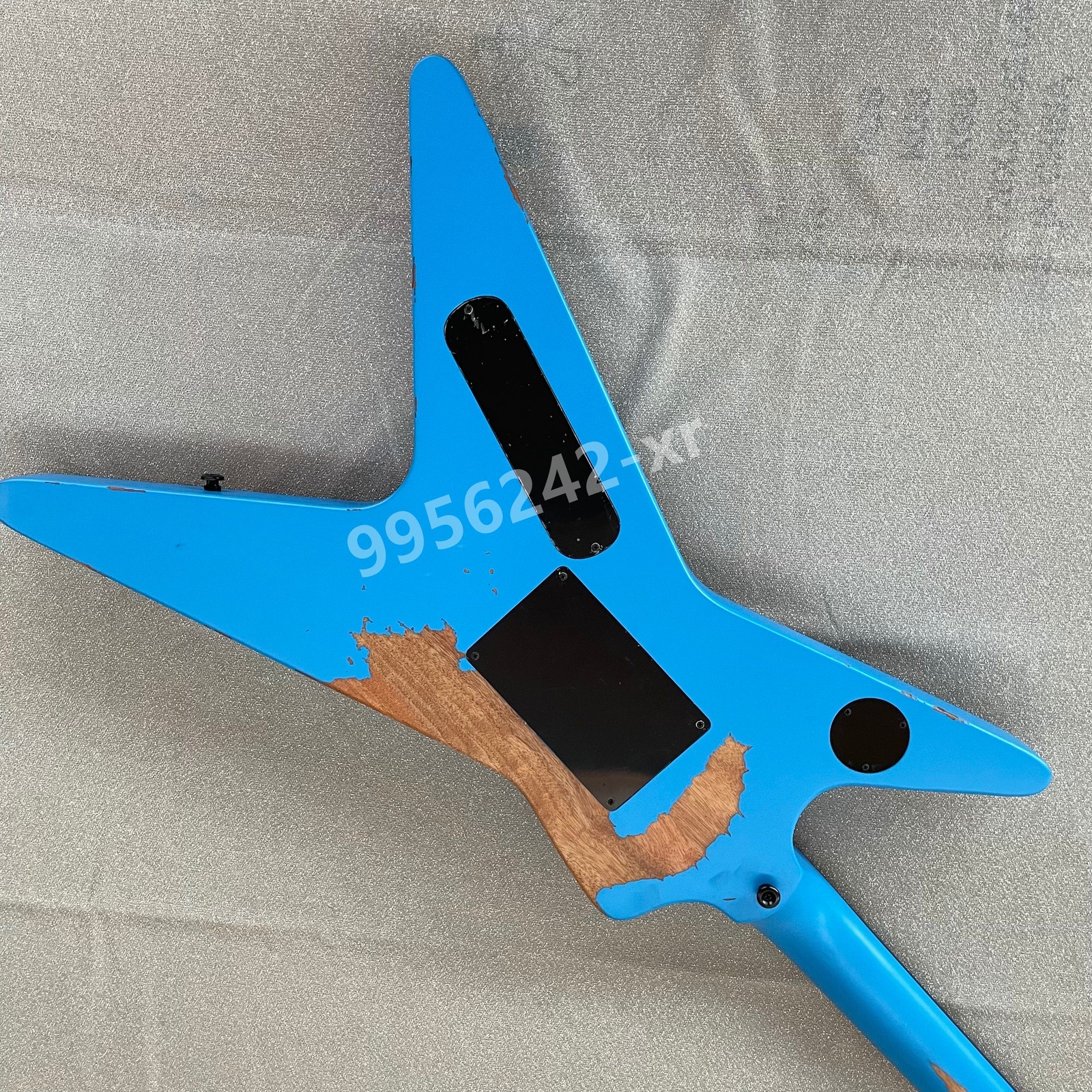 Vintage Dimebag Darrell Rebel HH Pickup FR Bridge Rosewood Freteboard Blue