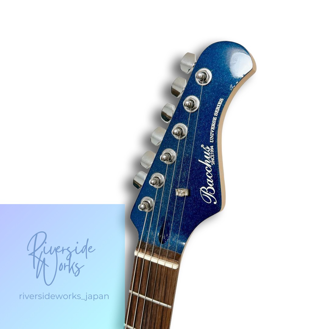Mint Bacchus Mustang Electric Guitar Navy Blue