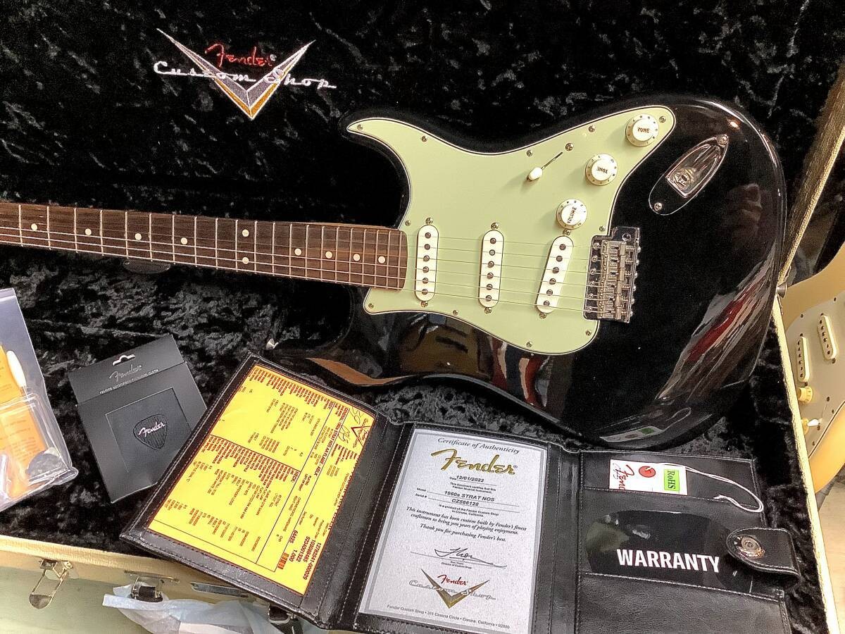Fender Custom Shop 1960s Stratocaster NOS AA Flame Maple Black USA 2022