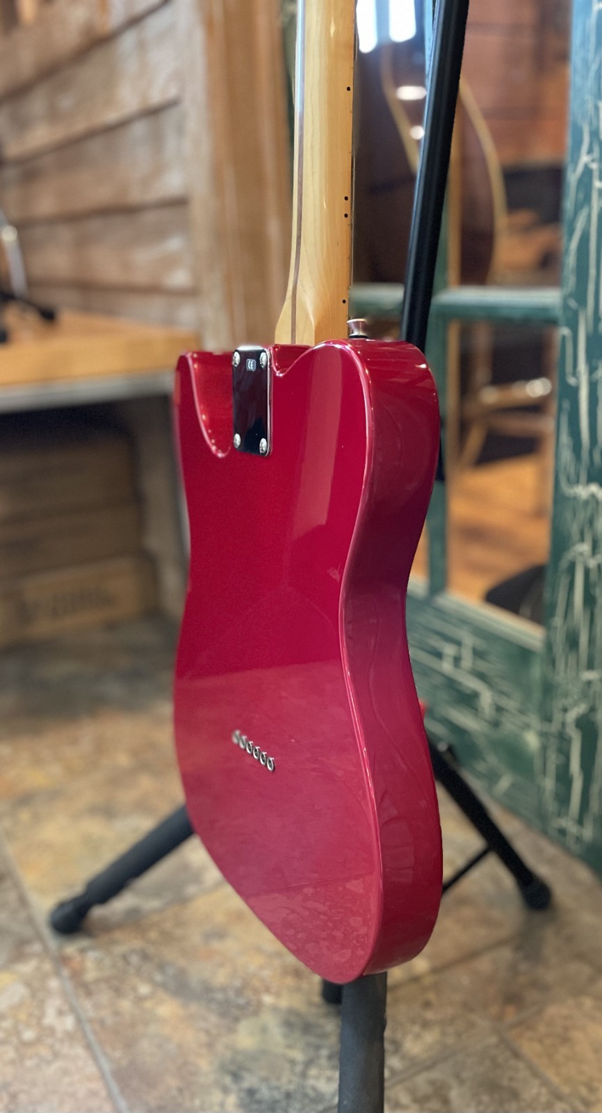 1998 Fender Deluxe Nashville SSS Telecaster Electric Guitar in Candy Apple Red
