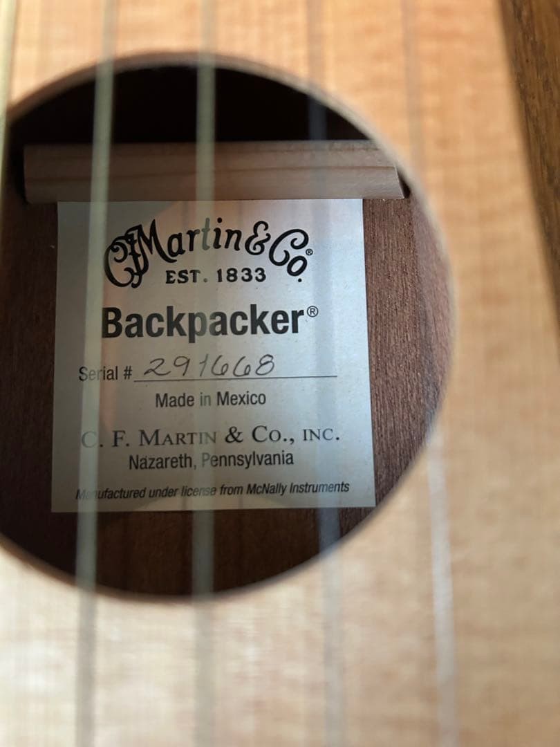 Martin Backpacker Travel Guitar with Genuine Case