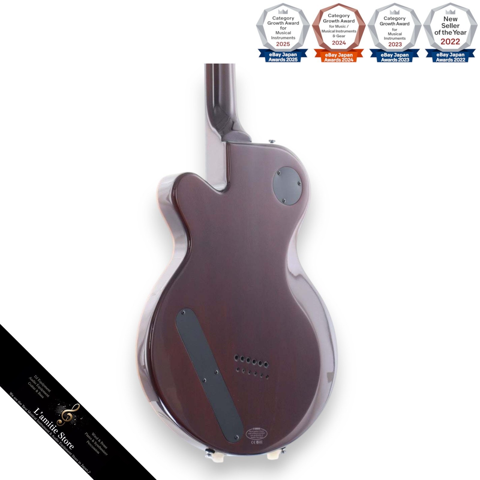 Yamaha AES620 Dark Red Translucent Electric Guitar with Figured Maple Veneer