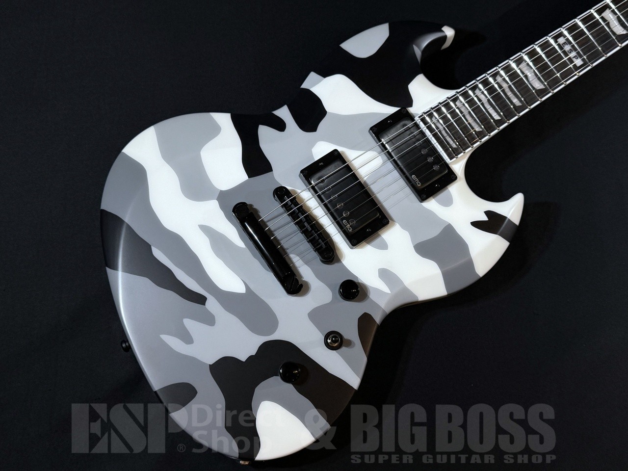 E-II VIPER Urban Camo Electric Guitar Mahogany Body Thin U Neck Used