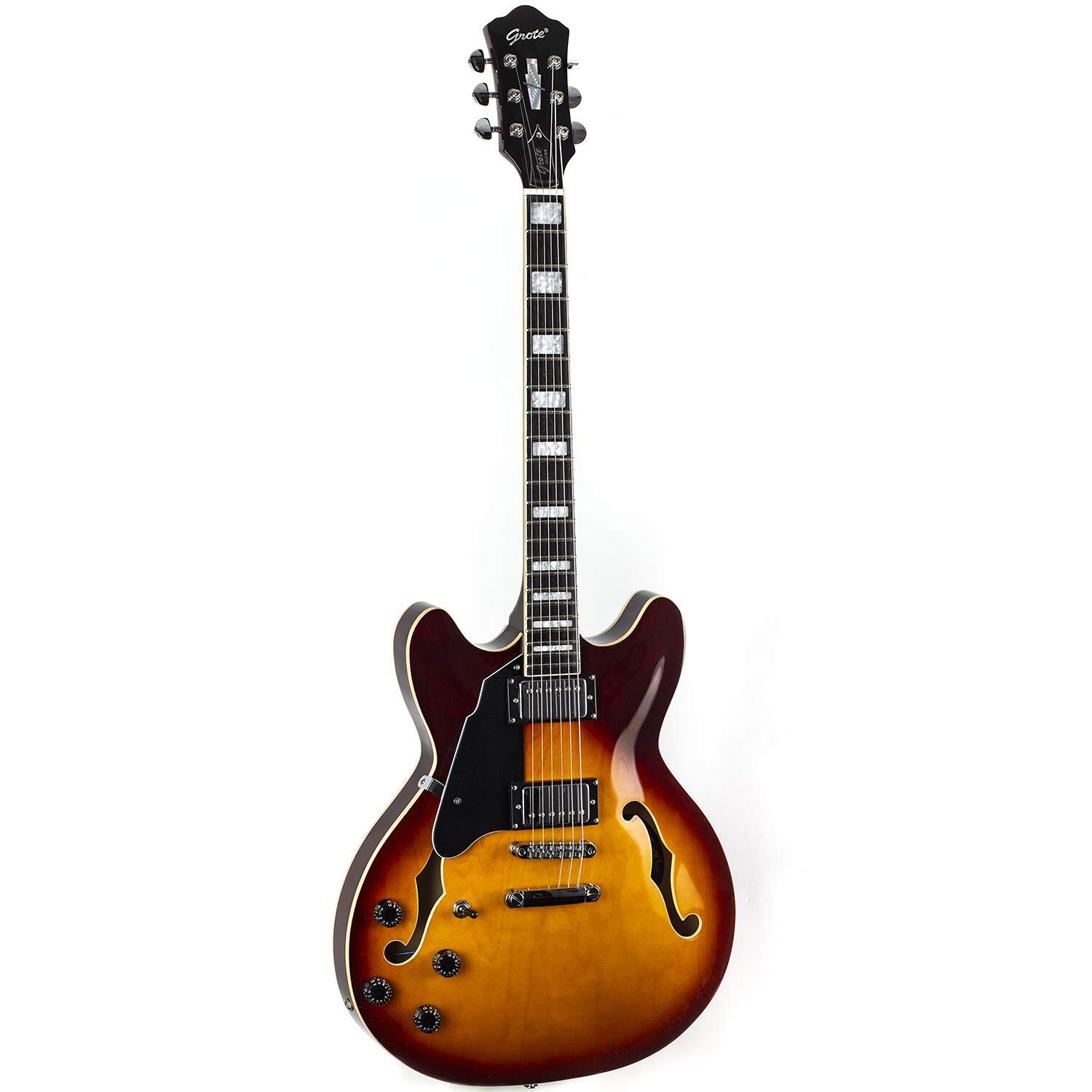 Semi-Hollow Body 335 Style Left-Handed Electric Guitar