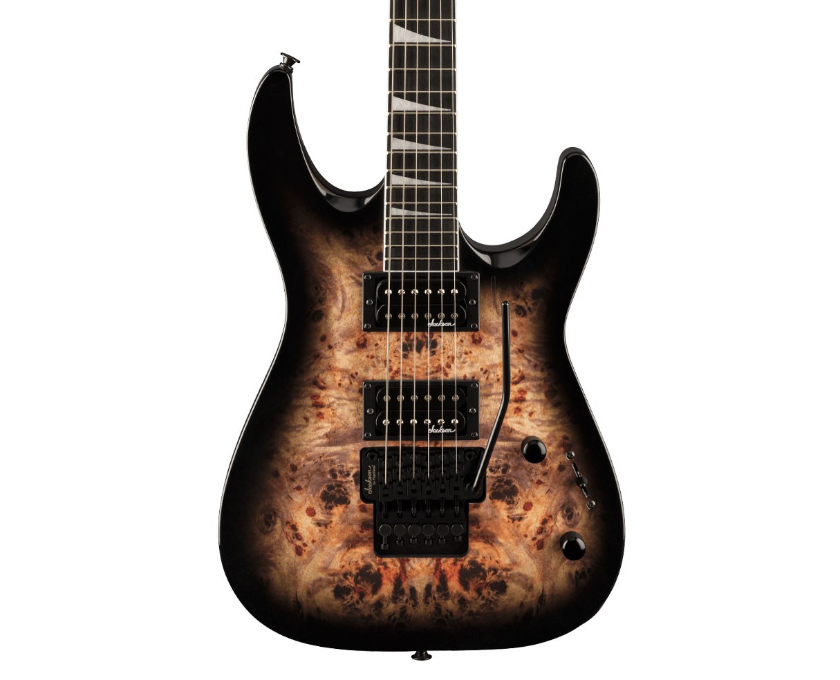 Jackson JS Series Dinky JS32 DKAP – Trans Black Burst Poplar
