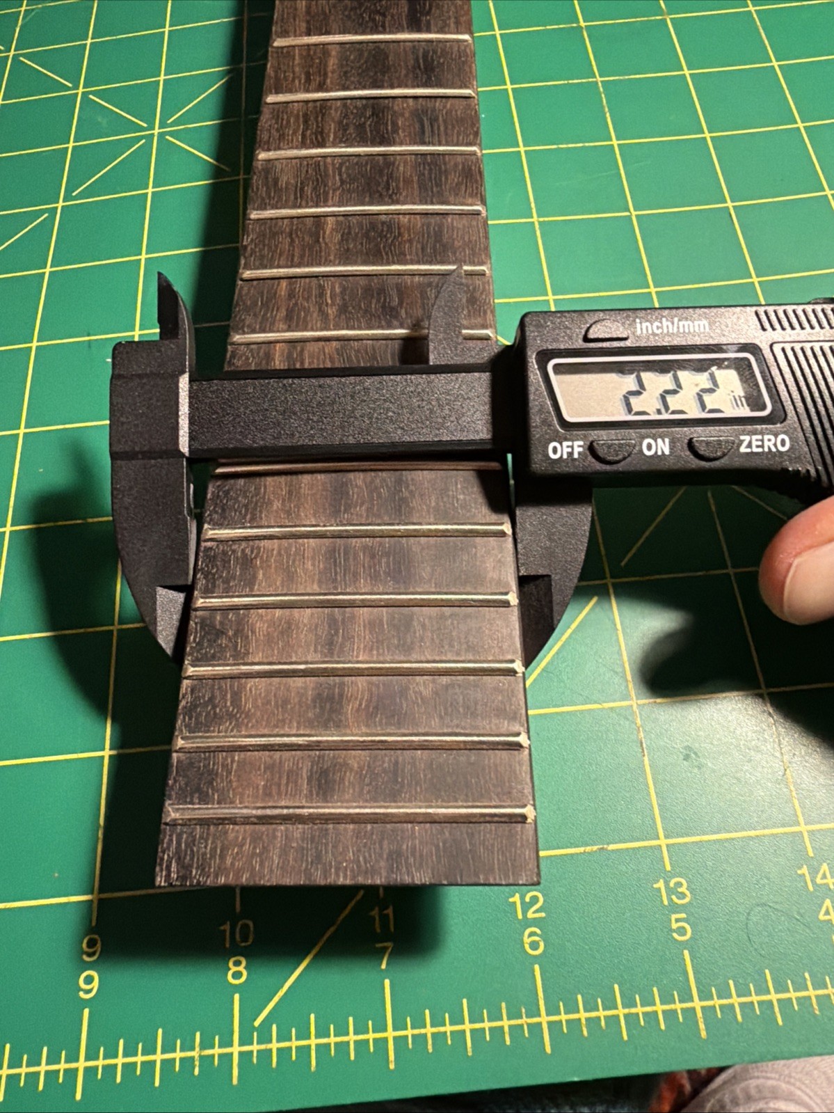 3×3 Blank Unused Custom Guitar Neck 22 Fret Rosewood Ebony No Inlays ￼