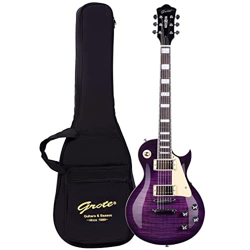GROTE Guitar Solid Body Electric Purple LPYS-006 Gigbag Included