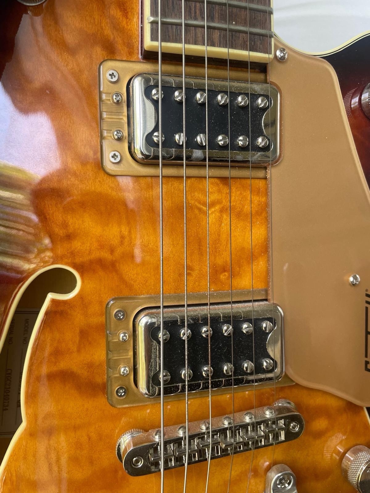 Gretsch G5655T-QM Electromatic Center Block Jr Quilted Maple w/Bigsby, Sweet Tea